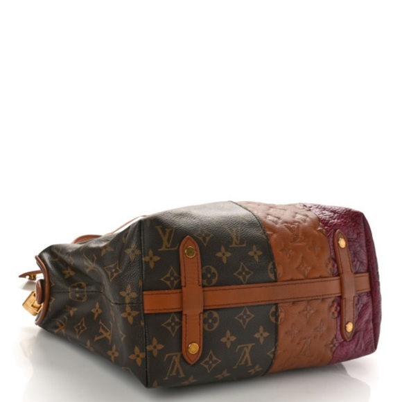 LOUIS VUITTON MAKES NOGRAM STRIPES MEDIUM BAG BORDEAUX - Picture 3 of 13